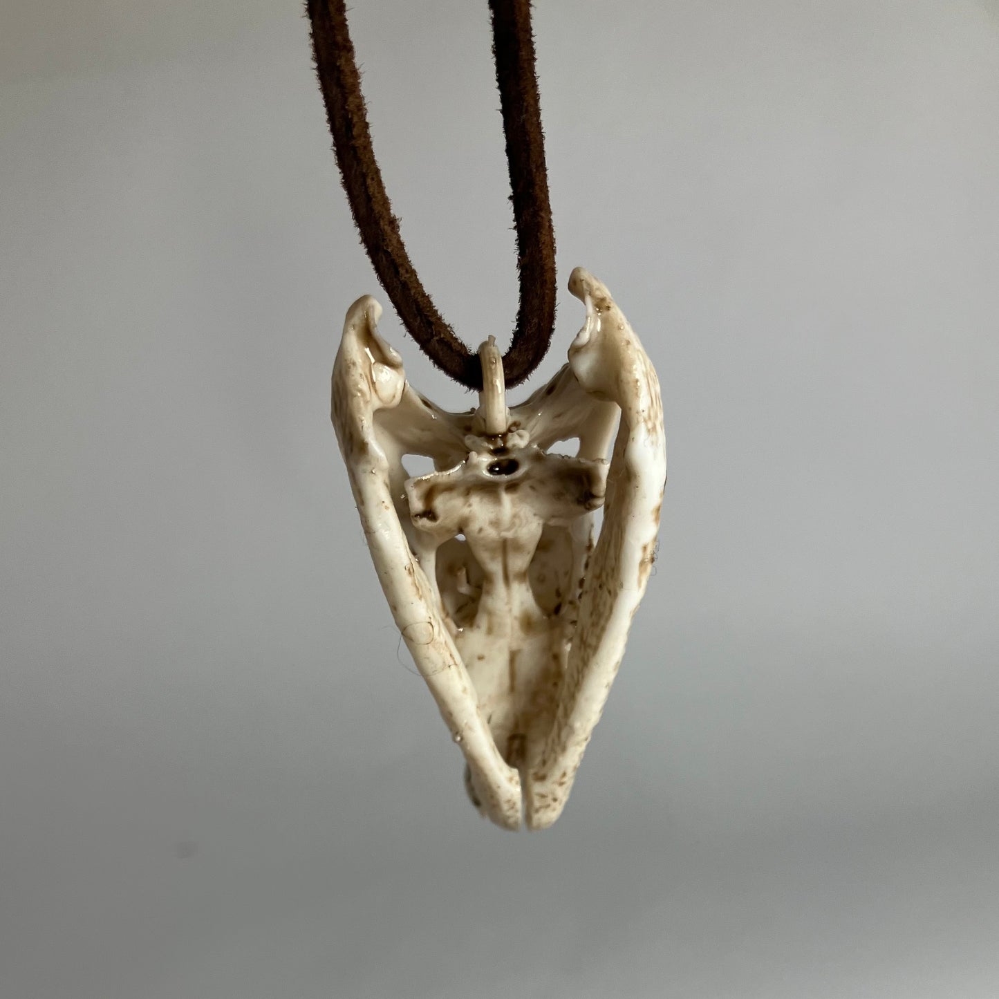 Crocodile Skull Pendant Necklace