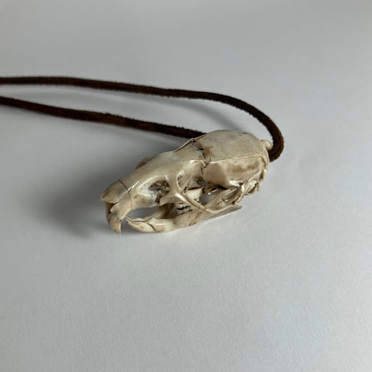 Rat Skull Pendant Necklace