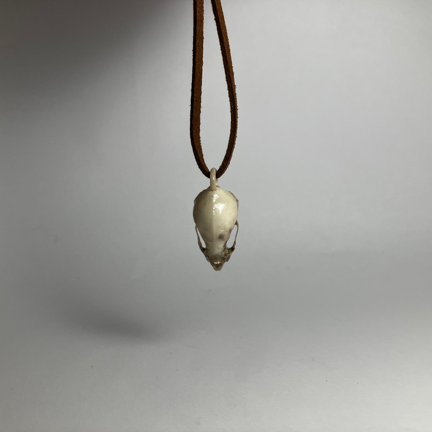 Vampire Bat Skull Pendant Necklace