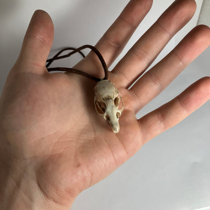 Rat Skull Pendant Necklace