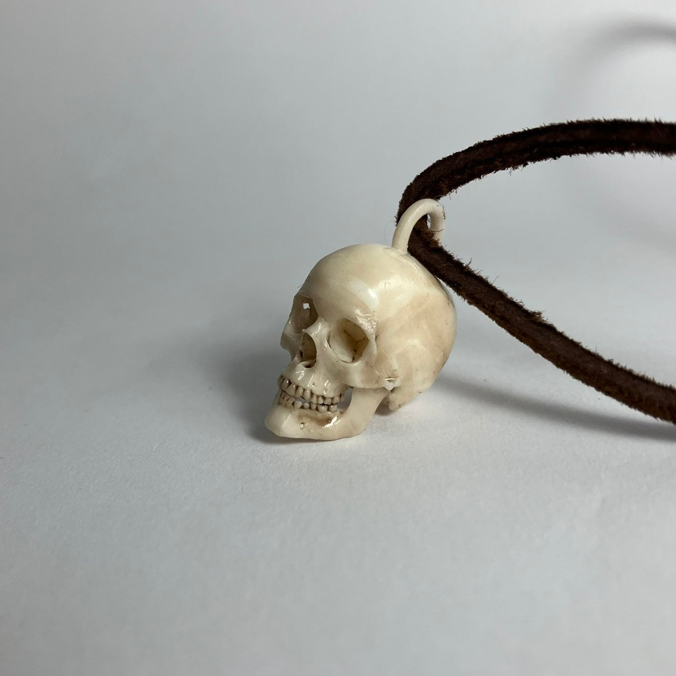 Human Skull Pendant Necklace