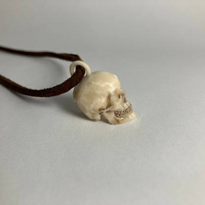 Human Skull Pendant Necklace