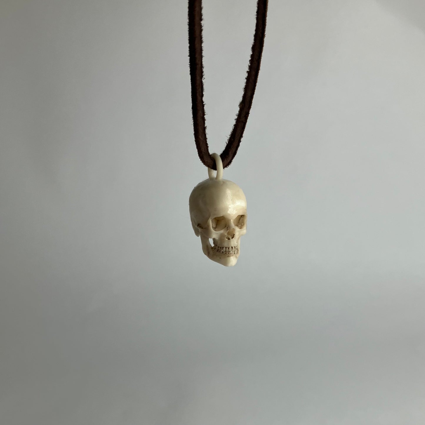 Human Skull Pendant Necklace