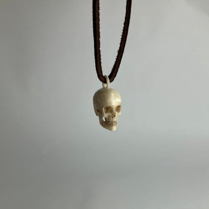 Human Skull Pendant Necklace